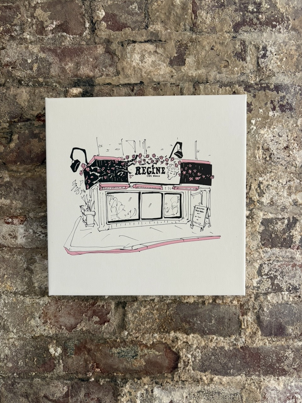 Régine Café Charity Canvas
