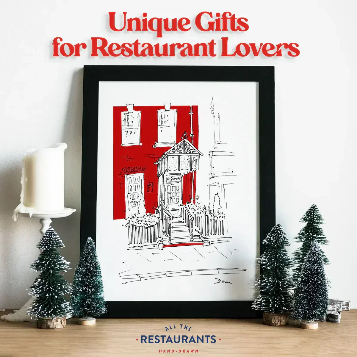 A Thoughtful Holiday Present: 4 Hand-Drawn Restaurant Gift Ideas for Food Lovers