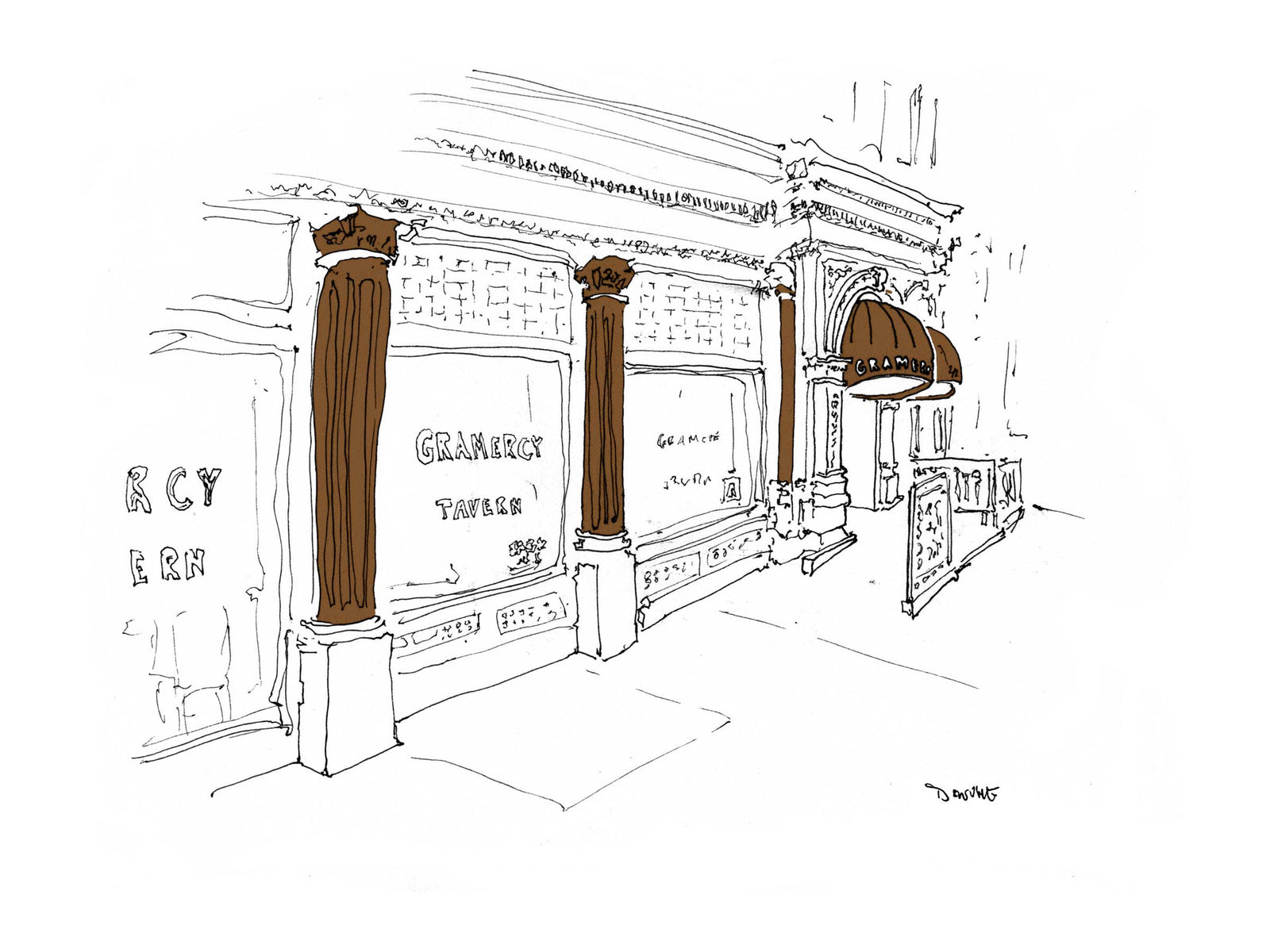 
          
            From Table to Table: Thanksgiving Gatherings and Hand-Drawn Restaurant Prints
          
        