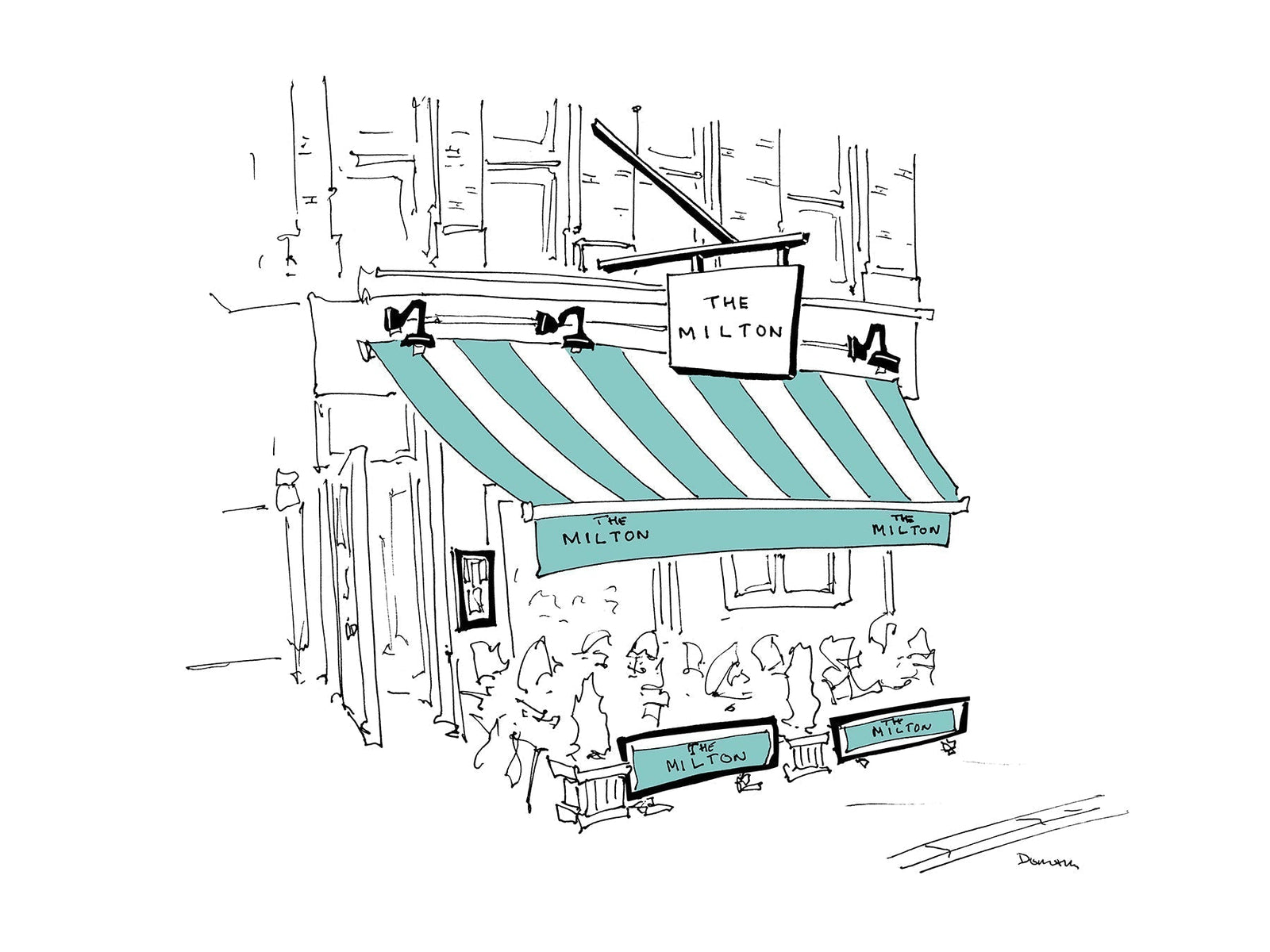 From First Dates to Forever: A Hand-Drawn Tribute to The Milton