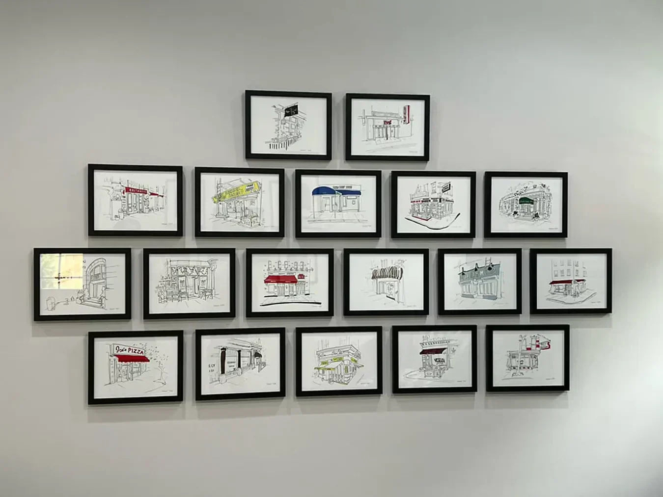 How to Start Your Art Collection with Hand-Drawn Restaurant Prints