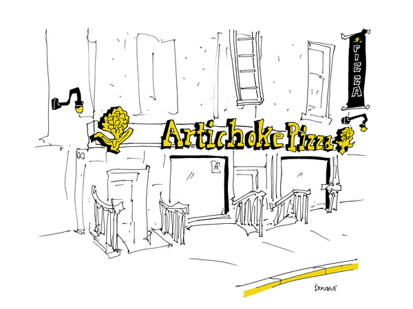 Artichoke Basille's Pizza drawing