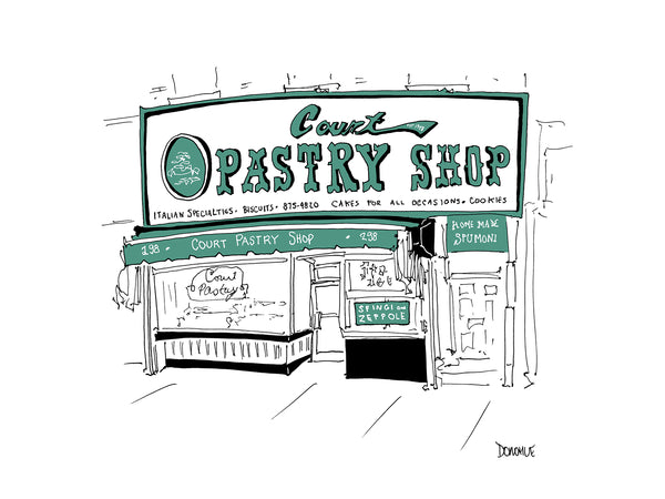 Court Pastry Shop drawing