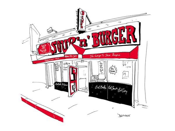 Cozy Soup & Burger drawing