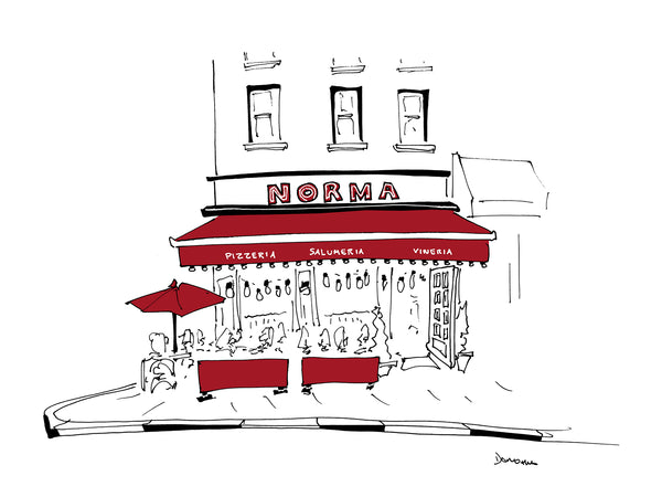Norma Hell's Kitchen drawing