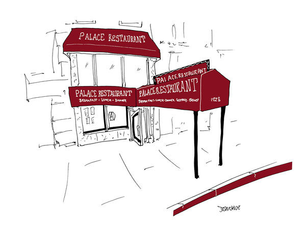 Palace Restaurant drawing