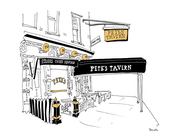 Pete's Tavern Print 9x12