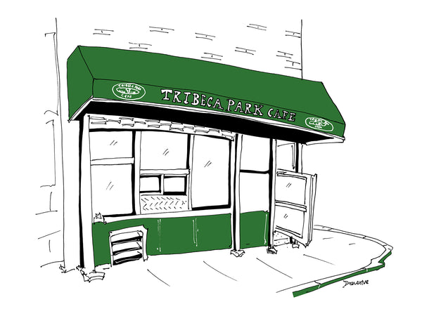 Tribeca Park Cafe drawing