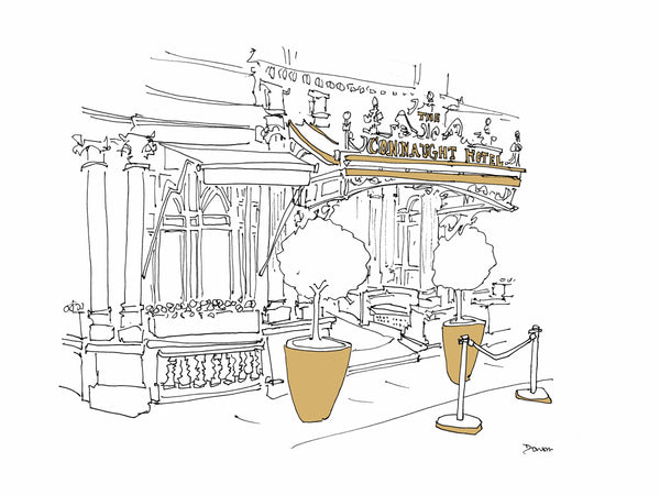 Connaught Hotel (Art Print) 9x12