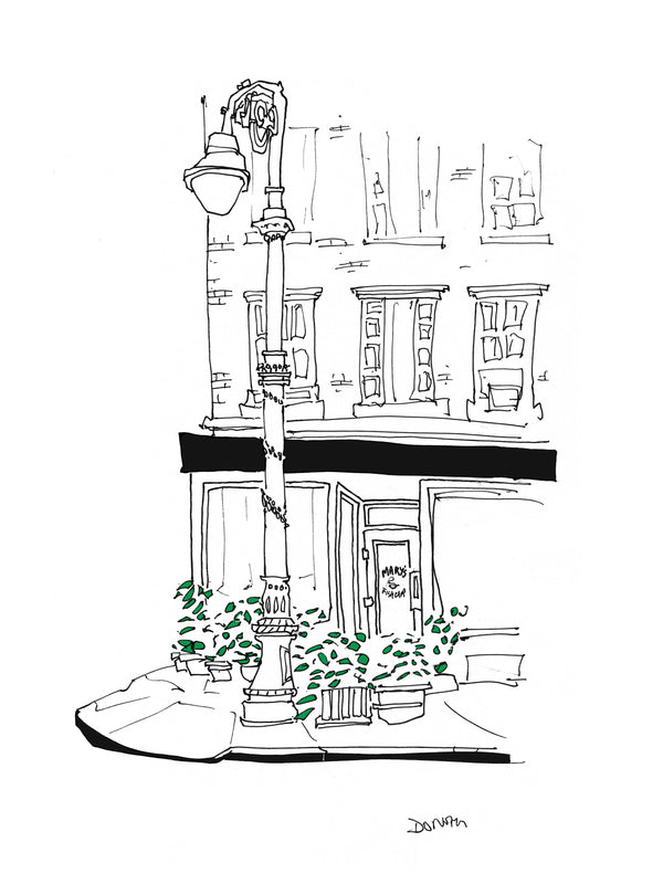Mary's Fish Camp drawing